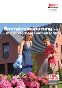 WAREMA-Energieeinsparung mit modernem Sonnenschutz